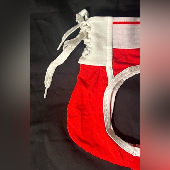 *New w/ Tags*  VARSITY Brand - SCRIMMAGE LACE-UP JOCK BRIEF - Red - Size L - Picture 3 of 4
